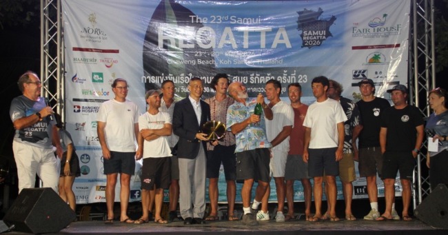 ทีมฮอลลีวู้ดจากออสเตรเลียคว้าแชมป์เรือใบนานาชาติสมุยรีกัตต้าครั้งที่ 23