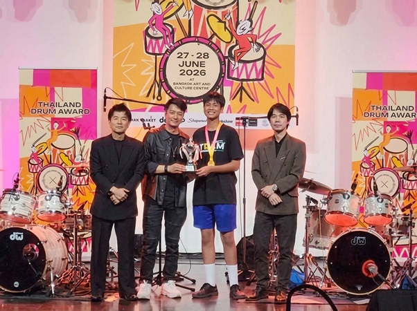 Jay Anaphat คว้าเหรียญทอง การแข่งขันตีกลองชุด รุ่น 14-15 ปี ในรายการ Thailand Drum Award 2026