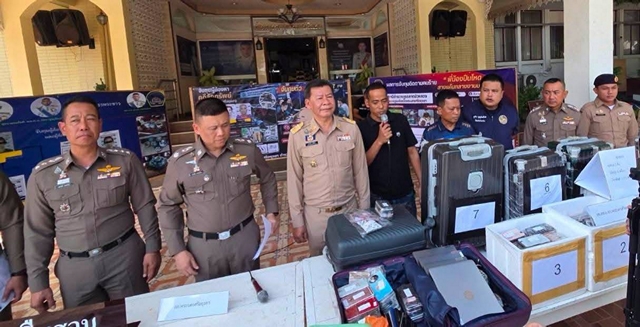 อยุธยา – รองผู้ว่าฯ อยุธยา แถลงข่าวการจับกุมคดีสำคัญในพื้นที่ ร่วมกับตำรวจ