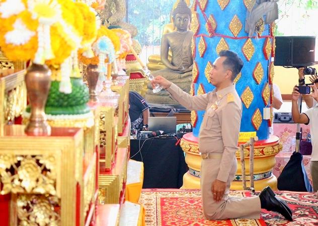 ลพบุรี-คณะกรรมการขับเคลื่อน “หมู่บ้านรักษาศีล 5” หนกลาง ลงพื้นที่ตรวจเยี่ยม บ้านสะแกราบ หมู่ที่ 9 ตำบลสะแกราบ อำเภอโคกสำโรง