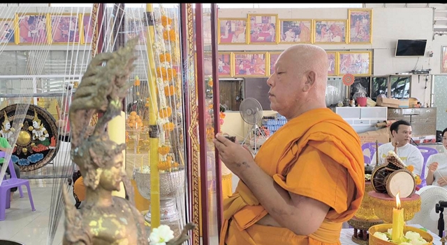 นครนายก – วัดธรรมปัญญาสวดมหาพุทธาภิเษกองค์หลวงพ่อเสาร์ 5 พญานาค 4 ตระกูล 4 ทิศ 4 สี 4 องค์