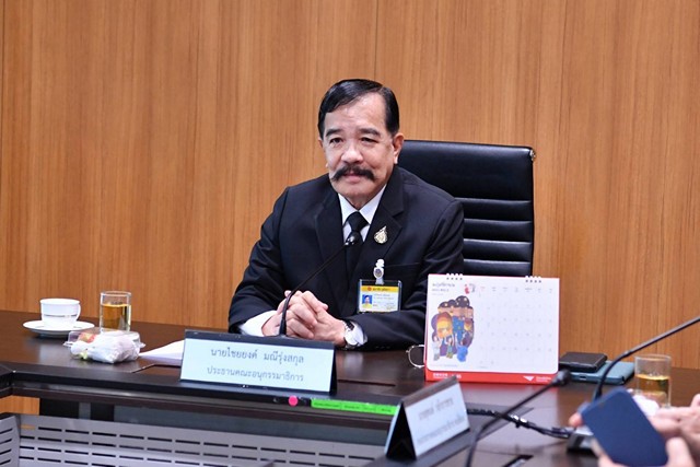 คณะอนุกรรมาธิการกิจการทางทหารด้านไซเบอร์ เทคโนโลยี อาวุธยุทโธปกรณ์ และ อุตสาหกรรมป้องกันประเทศ เชิญ กองทัพเรือชี้แจงการจัดซื้อเรือฟรีเกต และการแก้ปัญหาเรือหลวงภูมิพล